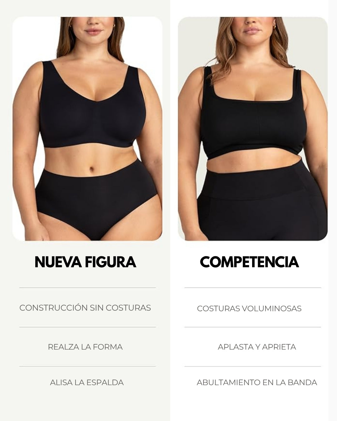 Corpiño Figura Segunda Piel Bretel Ancho 3x1